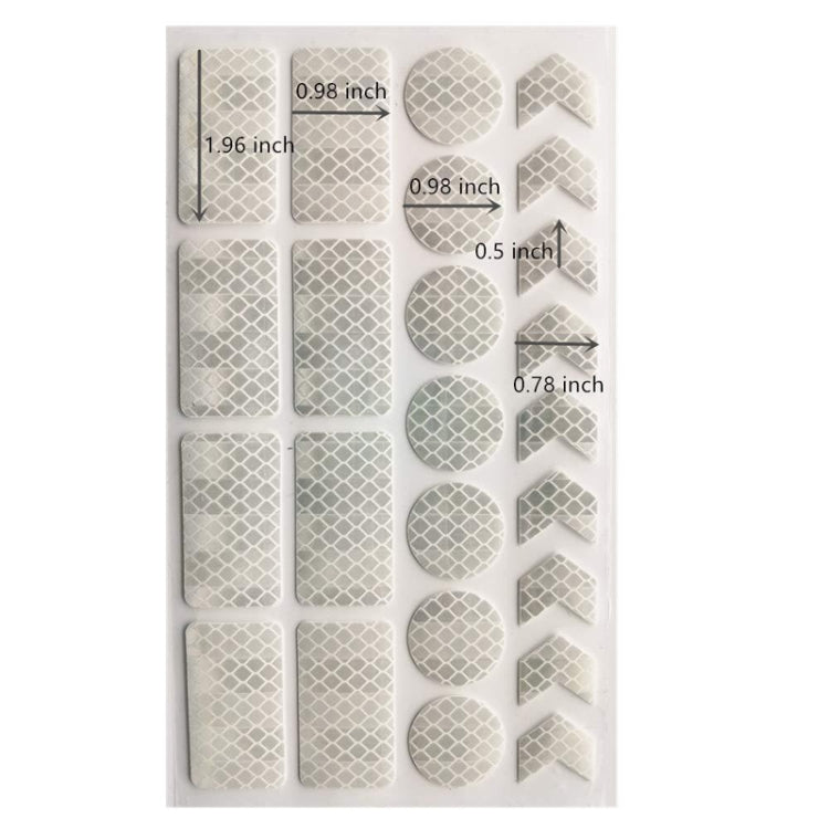 Bicycle Honeycomb Reflective Sticker Night Reflective Logo Grid Stripe Warning Strip(Blue) - Decorative Accessories by PMC TechLife | Online Shopping South Africa | PMC TechLife | Buy Now Pay Later Mobicred