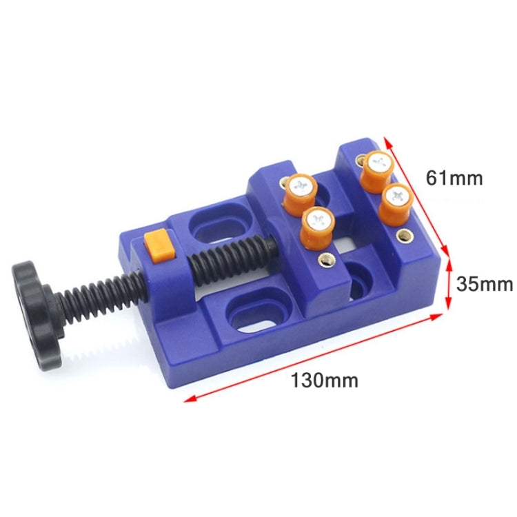 Eight-Hole Mini Flat Bench Vise Bodhi Beads Walnut Fixture(Orange) - Others by PMc TechLife | Online Shopping South Africa | PMc TechLife | Buy Now Pay Later Mobicred