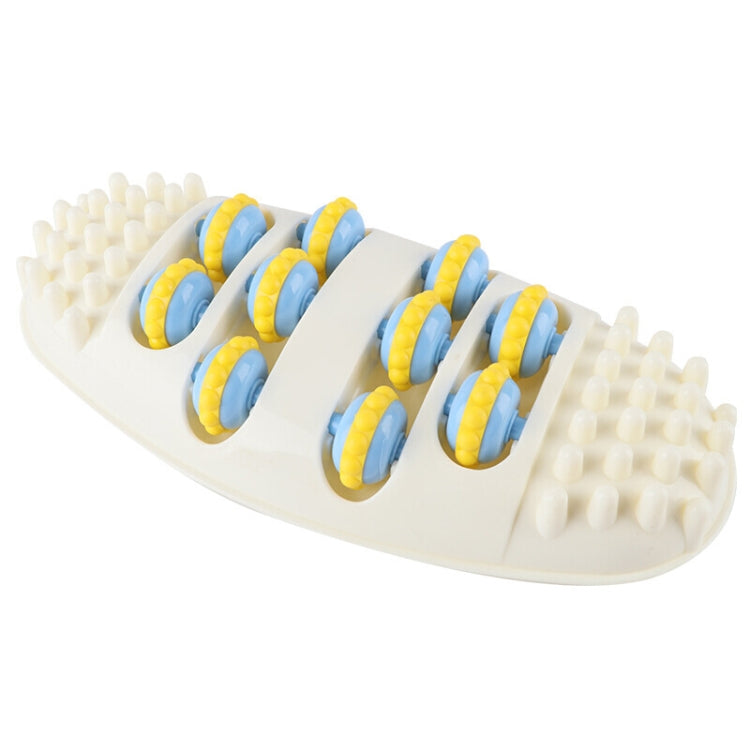 666 Household Stimulating And Kneading Foot Acupuncture Point Roller Type Foot Massager(White) - free shipping - PMC TechLife - Order now!