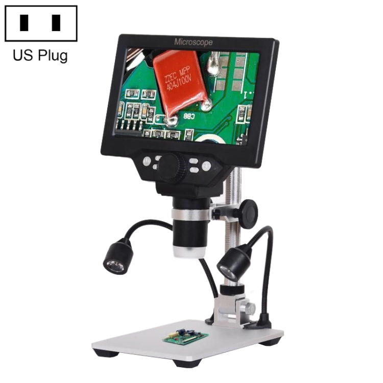 G1200D 7 Inch LCD Screen 1200X Portable Electronic Digital Desktop Stand Microscope(US Plug Without Battery) - free shipping - PMC Jewellery - Order now!