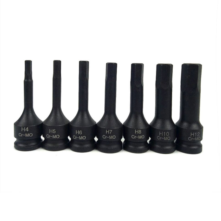 7 PCS / Set 3/8 Inch Pneumatic Pressure Batch Socket Set Tool, Specification: 7089 H Type - Hand Tool Sets by PMC TechLife | Online Shopping South Africa | PMC TechLife | Buy Now Pay Later Mobicred