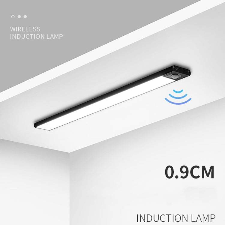 Intelligent Automatic Human Body Induction Wireless LED Lamp 60cm(Black + Neutral Light) - Sensor LED Lights by PMc TechLife | Online Shopping South Africa | PMc TechLife | Buy Now Pay Later Mobicred