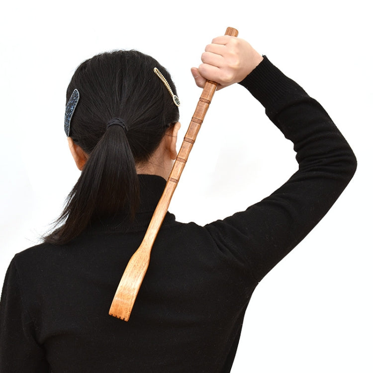 BQR01 Back Scratcher Long Handle Wooden Massage Scratcher, Style: Square Red - free shipping - PMC TechLife - Order now!