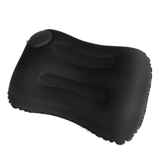 Travel Inflatable Press U-Shaped Neck Guard Pillow, Colour: Milk Silk U018-01（Black） - Cushions & Pillows by PMC Jewellery | Online Shopping South Africa | PMC Jewellery | Buy Now Pay Later Mobicred