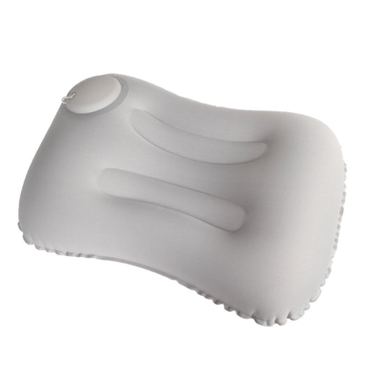 Travel Inflatable Press U-Shaped Neck Guard Pillow, Colour: Milk Silk U018-2（Gray） - Cushions & Pillows by PMC Jewellery | Online Shopping South Africa | PMC Jewellery | Buy Now Pay Later Mobicred