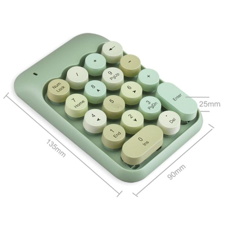 MOFii X910 2.4G 18 Keys 1600 DPI Wireless Numeric  Keypad(Green) - Wireless Keyboard by MOFii | Online Shopping South Africa | PMC Jewellery | Buy Now Pay Later Mobicred