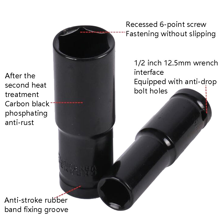 Inside And Outside Hexagon Wrench Auto Repair Wind Cannon Sleeve, Specification: 10 In 1 With Curved Rod - free shipping - PMC TechLife - Order now!