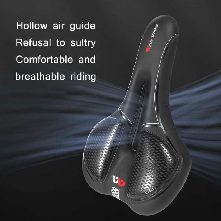 WEST BIKING Bicycle Riding Comfortable Silicone Saddle, Style: Emergency Ribbon - Bicycle Saddle by WEST BIKING | Online Shopping South Africa | PMc TechLife | Buy Now Pay Later Mobicred