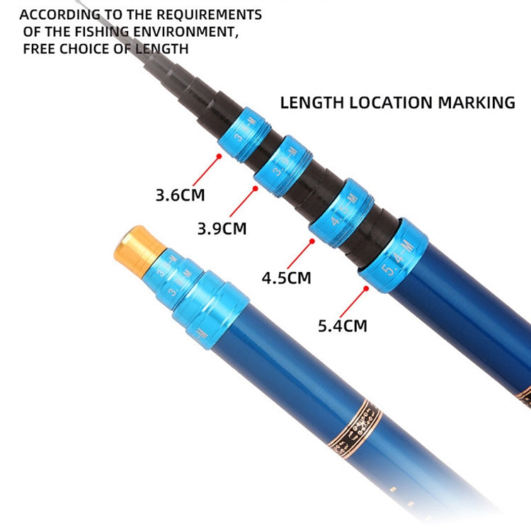 Carbon Short Section Fishing Rod Short Section Positioning Handle Rod, Length: 4.5m(Black) - Fishing Rods & Accessories by PMC TechLife | Online Shopping South Africa | PMC TechLife | Buy Now Pay Later Mobicred