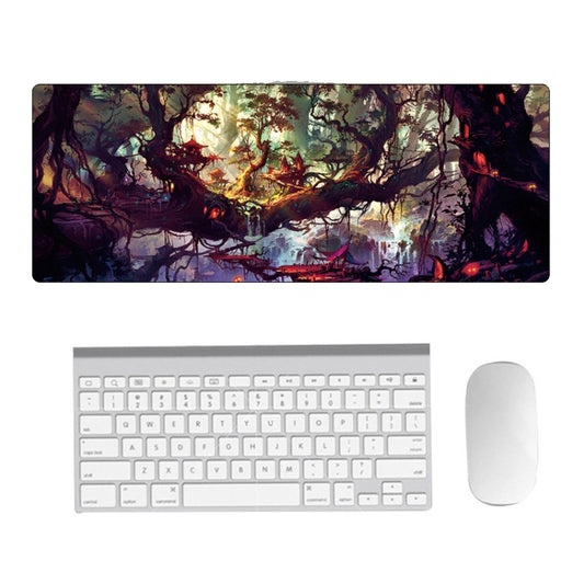 Hand-Painted Fantasy Pattern Mouse Pad, Size: 300 x 800 x 5mm Seaming(4 Tree Scenery) - Mouse Pads by PMC Jewellery | Online Shopping South Africa | PMC Jewellery | Buy Now Pay Later Mobicred