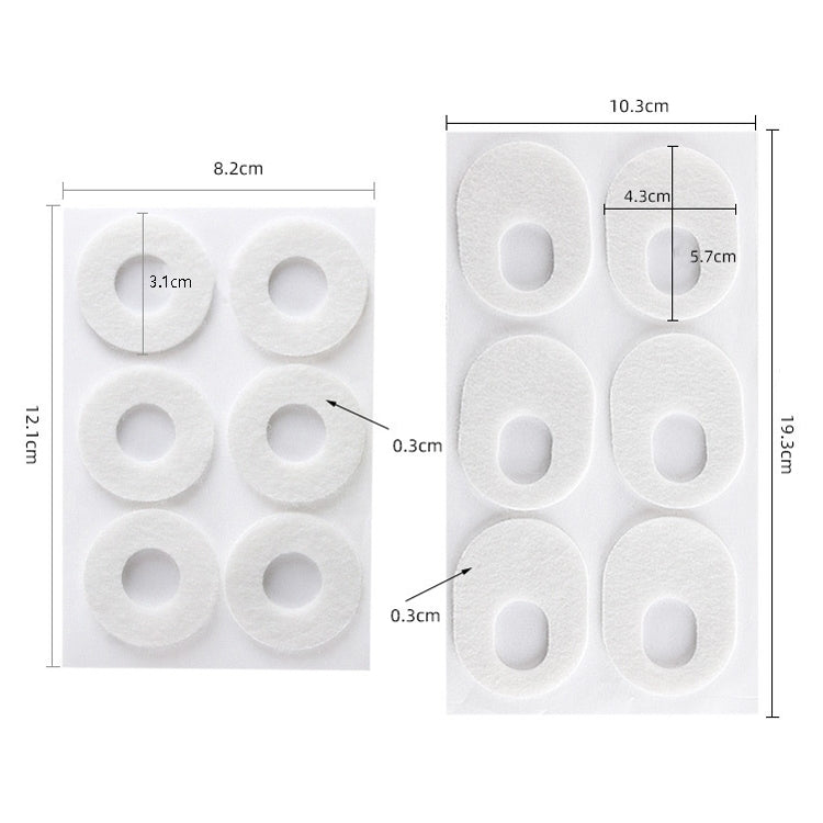 Felt Chicken Eye Stick Foot Pain and Anti-wear Patch(Oval) - free shipping - PMC TechLife - Order now!