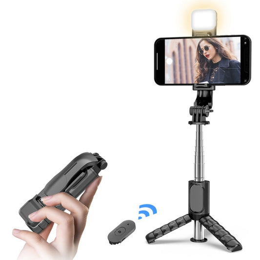 Mini Selfie Stick Integrated Multifunctional Bluetooth Selfie, Specification: Q11S 76cm With Fill Light - Selfie Sticks by PMC Jewellery | Online Shopping South Africa | PMC Jewellery | Buy Now Pay Later Mobicred