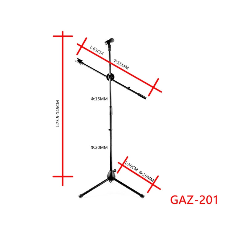 Single Rod Floor Formula Adjustable Microphone Bracket, Style: GAZ-201 - Stand by PMC TechLife | Online Shopping South Africa | PMC TechLife | Buy Now Pay Later Mobicred