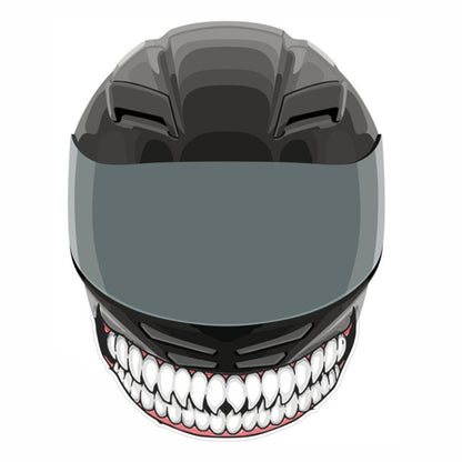 J06 Motorcycle Helmet Sticker Large Teeth - Decorative Sticker by PMC Jewellery | Online Shopping South Africa | PMC Jewellery