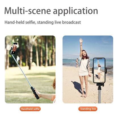 CYKE Folding Telescopic Mobile Phone Broadcast Stand Tripod, Specification: A31E-1.6m (With Light) - Stand by CYKE | Online Shopping South Africa | PMC Jewellery | Buy Now Pay Later Mobicred