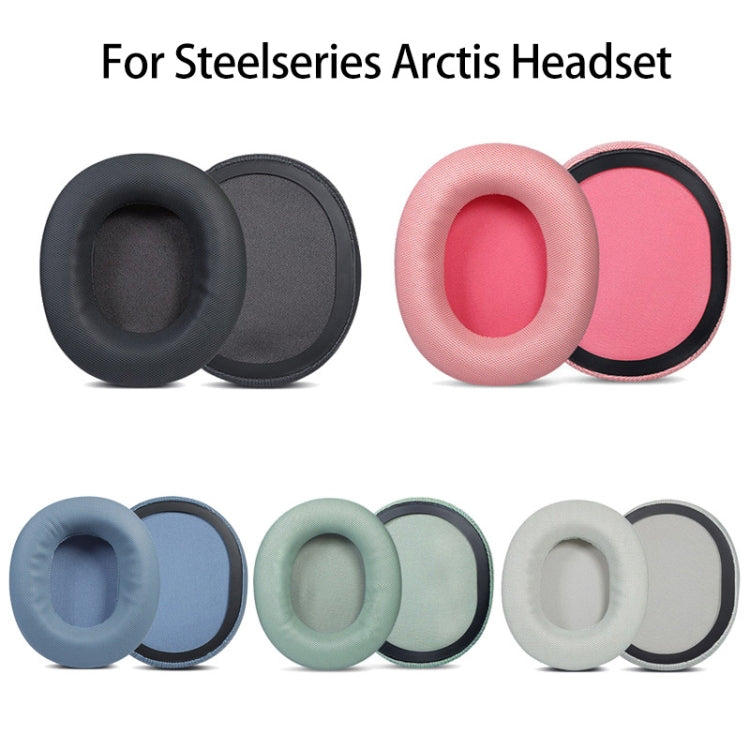 2pcs Sponge Headset Pad for Steelseries Arctis Pro / Arctis 3 / 5 / 7(Black Grey Leather) - free shipping - PMC TechLife - Order now!