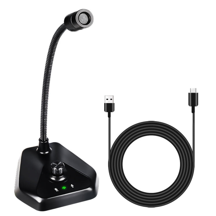 MI520 Desktop Computer Gooseneck Condenser Microphone USB Version without RGB Breathing Lamp - Microphone by PMC Jewellery | Online Shopping South Africa | PMC Jewellery | Buy Now Pay Later Mobicred