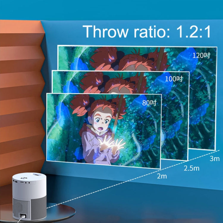 M1 Home Commercial LED Smart HD Projector, Specification: EU Plug(Phone with Screen Version) - LED Projector by PMC TechLife | Online Shopping South Africa | PMC TechLife | Buy Now Pay Later Mobicred