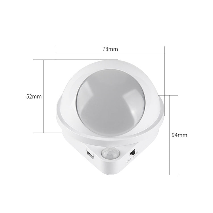DMK-022PL LED Charge Automatic Stair Night Light(White Light) - Sensor LED Lights by PMC TechLife | Online Shopping South Africa | PMC TechLife | Buy Now Pay Later Mobicred