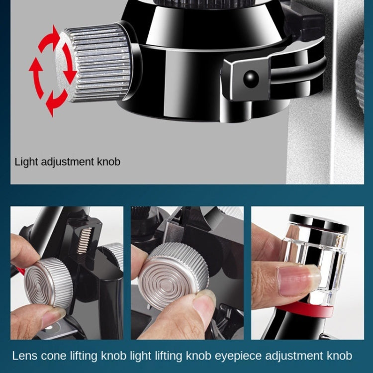 HD 1200 Times Microscope Children Educational Toys(Pink) - Digital Microscope by PMC TechLife | Online Shopping South Africa | PMC TechLife | Buy Now Pay Later Mobicred