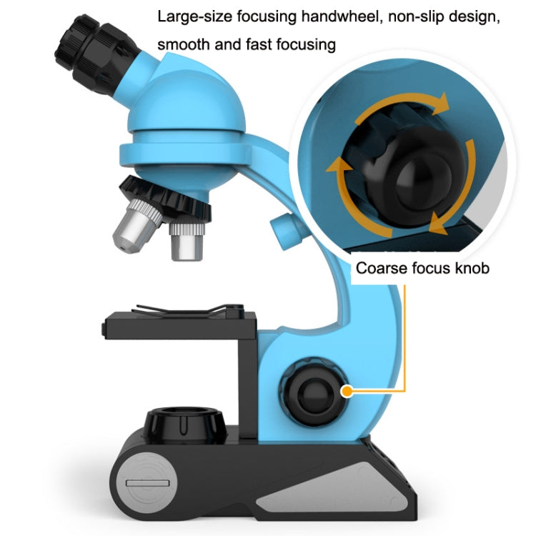 GB002 HD 1200 Times Wide Angle Microscope Children Educational Toys(Blue) - Digital Microscope by PMC TechLife | Online Shopping South Africa | PMC TechLife | Buy Now Pay Later Mobicred