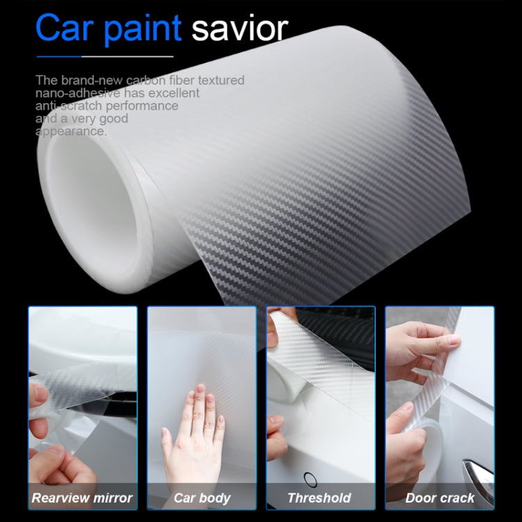 10cm x 10m Car Carbon Fiber Bumper Anti-Collision Strip - Anti Collision Sticker by PMC Jewellery | Online Shopping South Africa | PMC Jewellery | Buy Now Pay Later Mobicred
