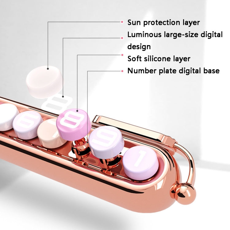 Colorful Car Temporary Parking Number Card, Color: Cherry Pink (Solid Color) - free shipping - PMC Jewellery - Order now!