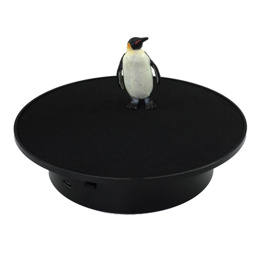 20cmTwo-Way Turntable Display Stand Video Shooting Props Turntable(Black+Black Velvet) -  by PMC Jewellery | Online Shopping South Africa | PMC Jewellery | Buy Now Pay Later Mobicred