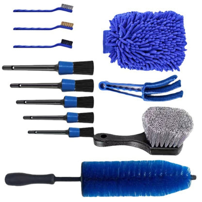 12 PCS / Set Car Tire Slight Cleaning Brush(B) - Car washing supplies by PMC Jewellery | Online Shopping South Africa | PMC Jewellery | Buy Now Pay Later Mobicred