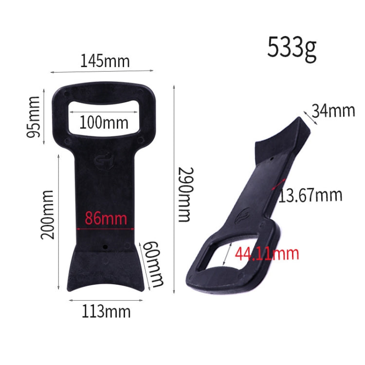 2pcs Flat Tire Labor-Saving Beading Rod (Yellow) - Tire Repair & Installation Tools by PMC TechLife | Online Shopping South Africa | PMC TechLife | Buy Now Pay Later Mobicred