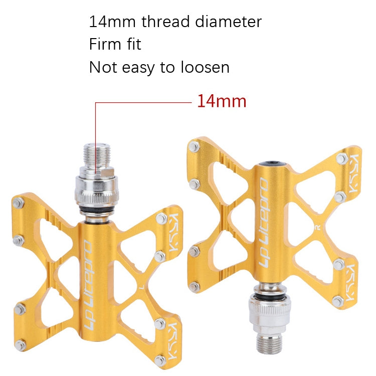 LP LitePro K5 Folding Bkie Aluminum Alloy Bearin Pedals(Red) - free shipping - PMc TechLife - Order now!