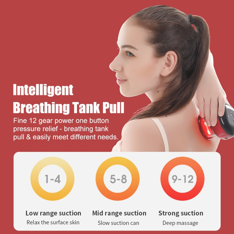 12-speed Charging Electric Cupping Massage Device(Black) - free shipping - PMC TechLife - Order now!