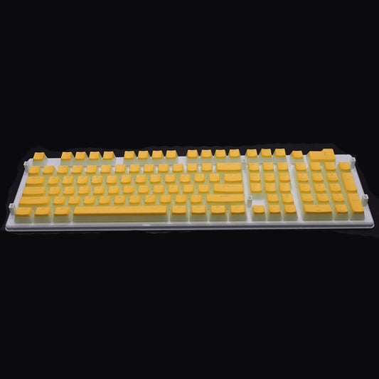 Pudding Double-layer Two-color 108-key Mechanical Translucent Keycap(Lemon Yellow) - Silicone / Sticker by PMC Jewellery | Online Shopping South Africa | PMC Jewellery | Buy Now Pay Later Mobicred