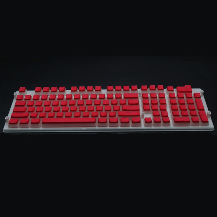 Pudding Double-layer Two-color 108-key Mechanical Translucent Keycap(Red) - Silicone / Sticker by PMC TechLife | Online Shopping South Africa | PMC TechLife | Buy Now Pay Later Mobicred