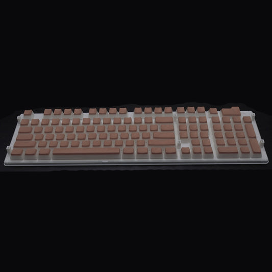 Pudding Double-layer Two-color 108-key Mechanical Translucent Keycap(Light Coffee) - Silicone / Sticker by PMC Jewellery | Online Shopping South Africa | PMC Jewellery | Buy Now Pay Later Mobicred