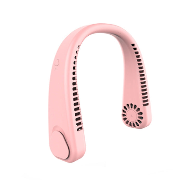 F2 USB Outdoor Portable Hanging Neck Fan(Pink) - Electric Fans by PMC TechLife | Online Shopping South Africa | PMC TechLife | Buy Now Pay Later Mobicred