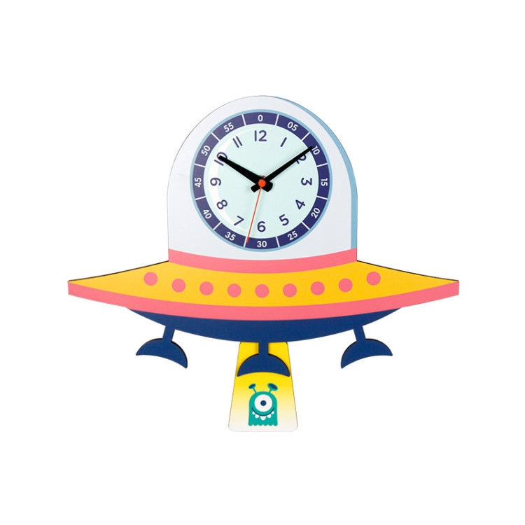 Cartoon Shake Wall Clock Children Room Decoration Wall Clock (UFO) - free shipping - PMc TechLife - Order now!