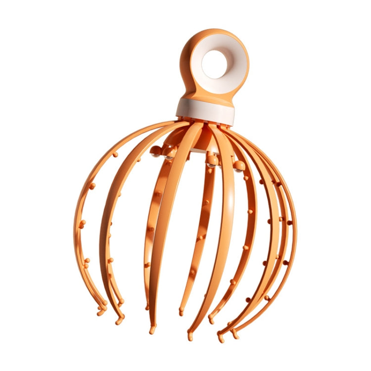 D18 Head Massager Relax Scalp Meridian Massager, Style: 12 Claw (Yellow) - free shipping - PMC TechLife - Order now!