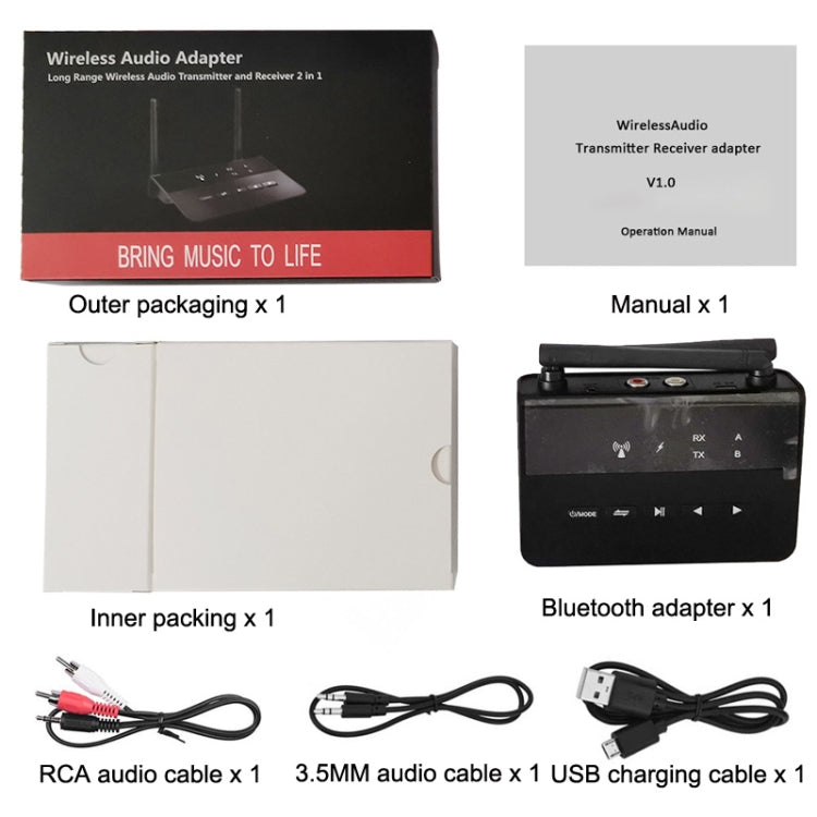B2 Bluetooth Audio Transmitter Adapter - Bluetooth Dongle by PMC TechLife | Online Shopping South Africa | PMC TechLife