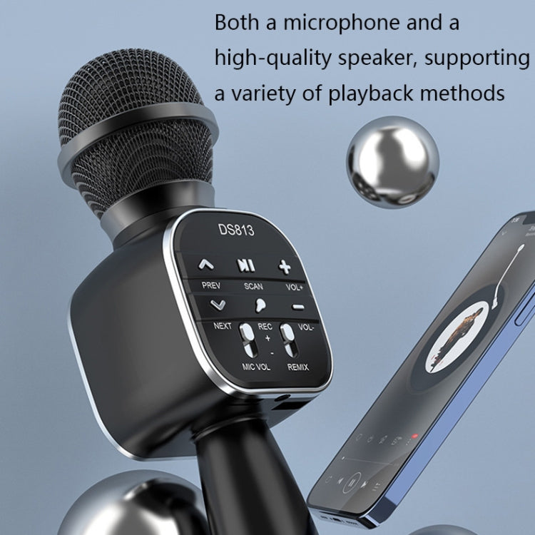 DS813 Live Wireless Bluetooth Microphone(Yellow) - Microphone by PMC TechLife | Online Shopping South Africa | PMC TechLife | Buy Now Pay Later Mobicred