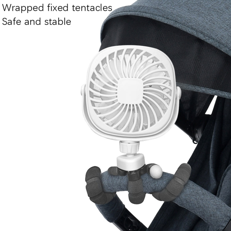 Octopus Stroller Deformation Fan Desktop Portable Handheld USB Small Fan, Colour: 1200mAh Pink - Electric Fans by PMC TechLife | Online Shopping South Africa | PMC TechLife | Buy Now Pay Later Mobicred