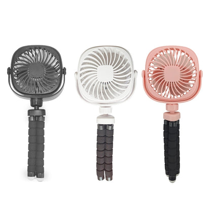 Octopus Stroller Deformation Fan Desktop Portable Handheld USB Small Fan, Colour: 2200mAh Pink - Electric Fans by PMC Jewellery | Online Shopping South Africa | PMC Jewellery | Buy Now Pay Later Mobicred