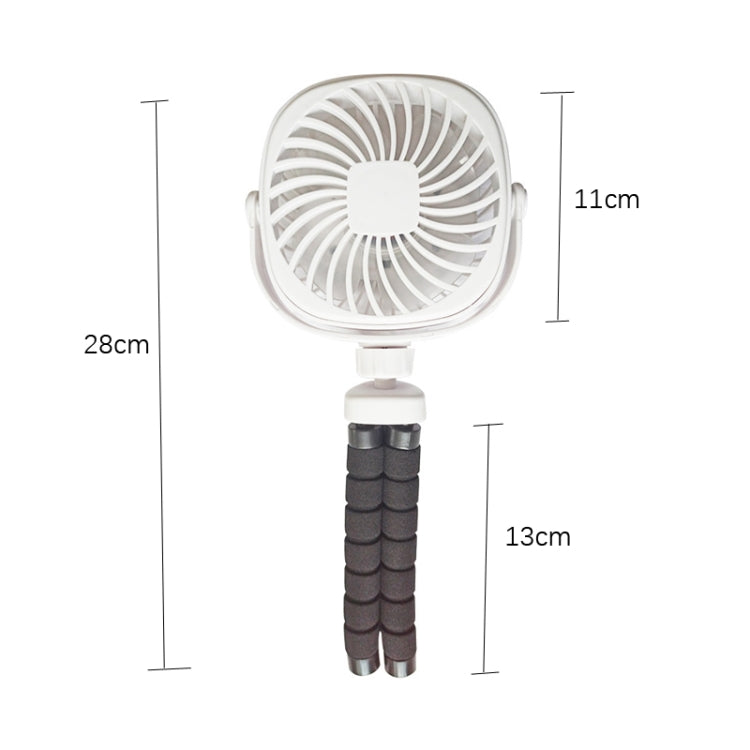 Octopus Stroller Deformation Fan Desktop Portable Handheld USB Small Fan, Colour: 2200mAh Pink - free shipping - PMC TechLife - Order now!