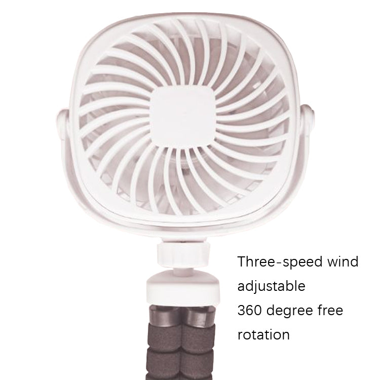 Octopus Stroller Deformation Fan Desktop Portable Handheld USB Small Fan, Colour: 2200mAh Pink - free shipping - PMC TechLife - Order now!
