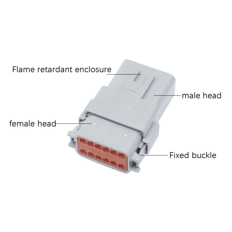 2 PCS DT04-8P / DT06-8S With Copper Car Waterproof Connector Conductive Connection Terminal - Booster Cable & Clip by PMC TechLife | Online Shopping South Africa | PMC TechLife | Buy Now Pay Later Mobicred