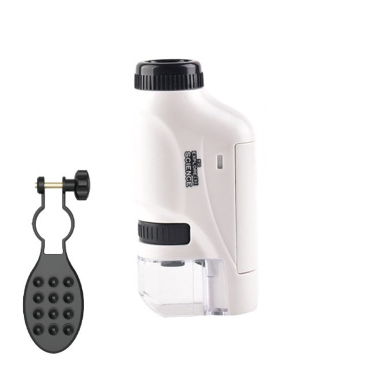 Children Handheld Portable Laboratory Equipment Microscope Toys, Colour: Lite + Bracket (White) - Digital Microscope by PMC Jewellery | Online Shopping South Africa | PMC Jewellery | Buy Now Pay Later Mobicred