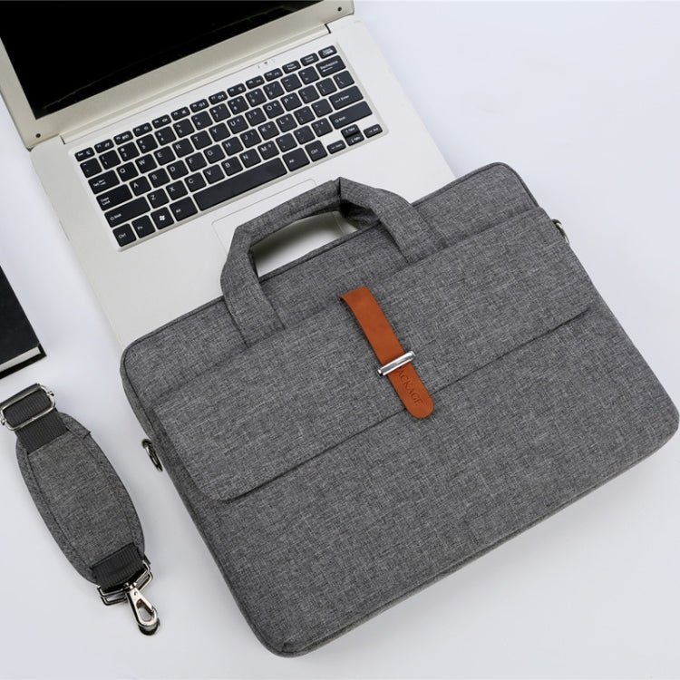 Multifunctional Wear-resistant Shoulder Handheld Laptop Bag, Size: 13 - 13.3 inch(Gray) - 13.3 inch by PMC Jewellery | Online Shopping South Africa | PMC Jewellery | Buy Now Pay Later Mobicred