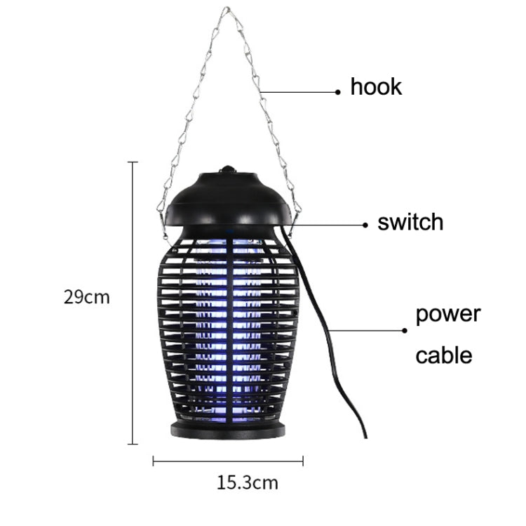 Outdoor Waterproof Mosquito Repellent Restaurant Hotel Fly Flyer Catcher, Plug Specification: US Plug(Black) - Repellents by PMC Jewellery | Online Shopping South Africa | PMC Jewellery | Buy Now Pay Later Mobicred