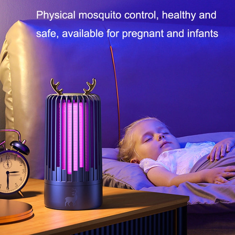 Household Photocatalyst Mosquito Killer Interior USB Mute Shock Mosquito Lamp(Gemstone Blue) - Repellents by PMC Jewellery | Online Shopping South Africa | PMC Jewellery | Buy Now Pay Later Mobicred