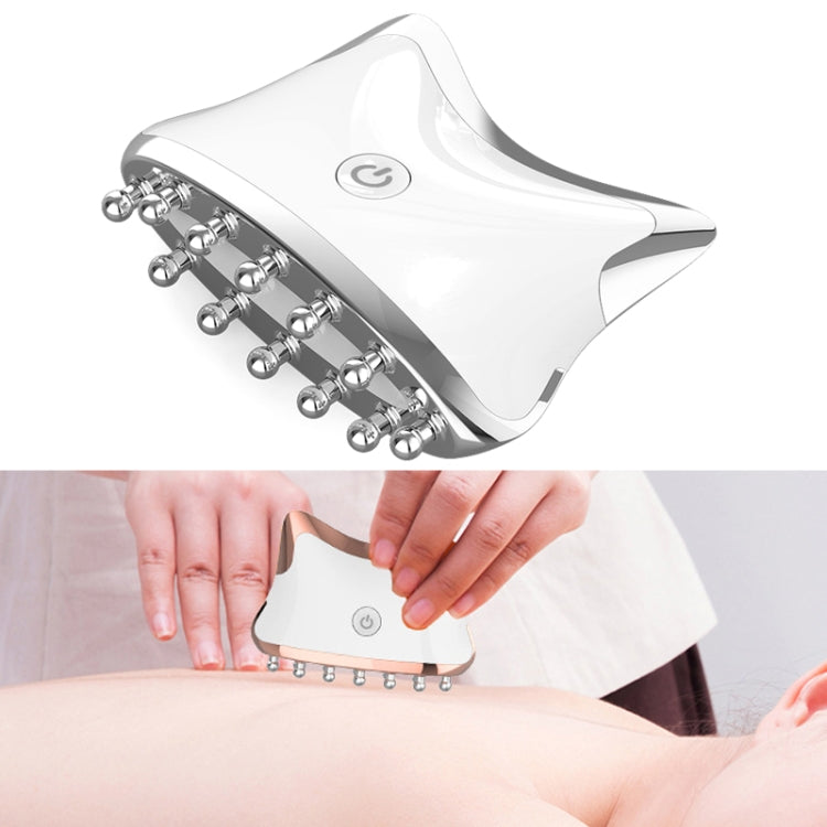 SM-2102 EMS Color Light Meridian Dredging Scraping Massager(White Silver) - free shipping - PMC TechLife - Order now!